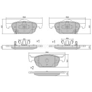 Колодки тормозные перед HONDA ACCORD CU# 08-13/CIVIC FB/FK 12- SAT