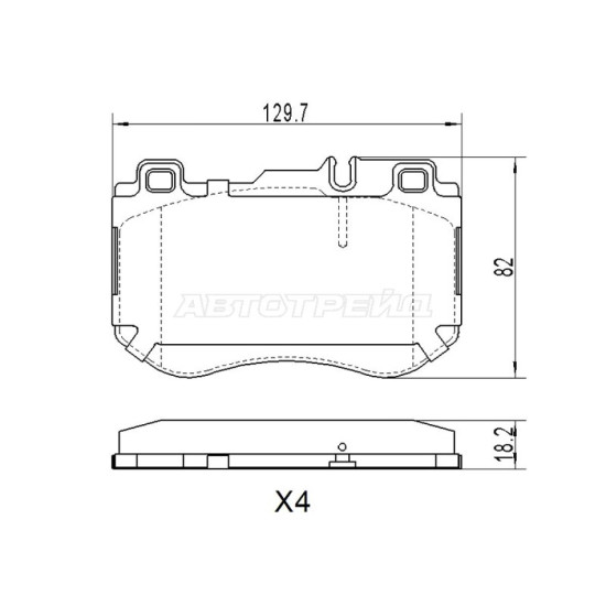 Колодки тормозные перед MERCEDES C180/W205 13- SAT