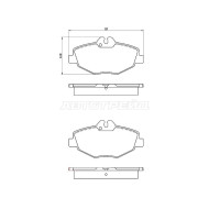 Колодки тормозные передн MERCEDES E200 W211 BREMBO