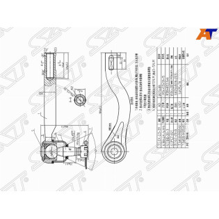 Наконечник рулевой NISSAN NAVARA 04-/PRESAGE/TEANA 03- прав SAT