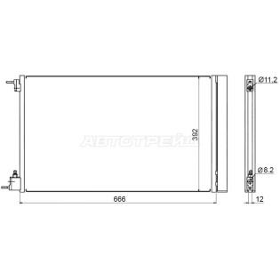Радиатор кондиционера OPEL INSIGNIA 08- SAT