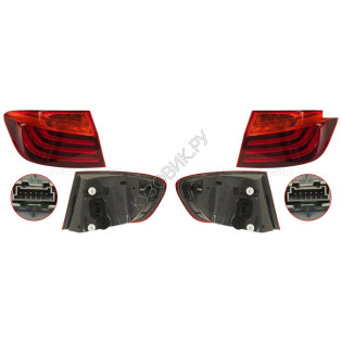 Фонари задние Бмв 5 Серии BMW 5-series F10 (2013-) комплект 2 штуки левый и правый DEPO высокое качество
