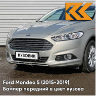 Передний бампер в цвет кузова Ford Mondeo 5 (2015-) DKFC - TECTONIC SILVER - Серебристый