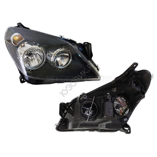 Фара OPEL ASTRA 04-14 прав черн DEPO