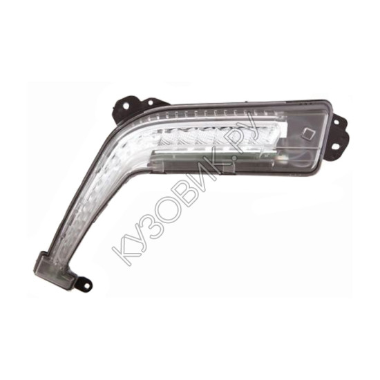Фонарь габаритный левый в передний бампер с led (светодиоды) Peugeot 308 (2011-) рестайлинг
