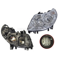 Фара CITROEN JUMPER/FIAT DUCATO/PEUGEOT BOXER 06-11 лев c электрокорректором 8 контактов (белый разъё SAT
