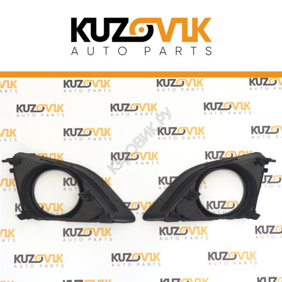 Рамки противотуманных фар Toyota Corolla E150 (2006-2009) с отв. под птф комплект 2 шт KUZOVIK Рамки противотуманных фар Toyota Corolla E150 (2006-2009) с отв. под птф комплект 2 шт KUZOVIK