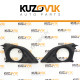 Рамки противотуманных фар Toyota Corolla E150 (2006-2009) с отв. под птф комплект 2 шт KUZOVIK Рамки противотуманных фар Toyota Corolla E150 (2006-2009) с отв. под птф комплект 2 шт KUZOVIK