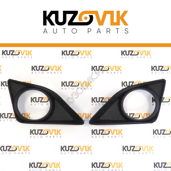 Рамки противотуманных фар Toyota Corolla E150 (2006-2009) с отв. под птф комплект 2 шт KUZOVIK Рамки противотуманных фар Toyota Corolla E150 (2006-2009) с отв. под птф комплект 2 шт KUZOVIK